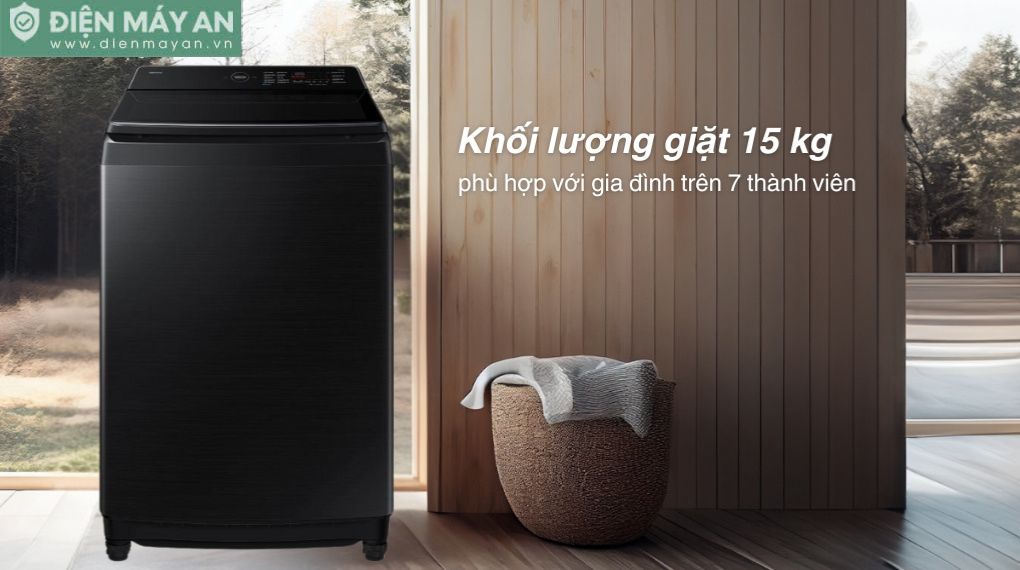 Máy giặt Samsung Inverter 15 kg WA80F15B6BSV